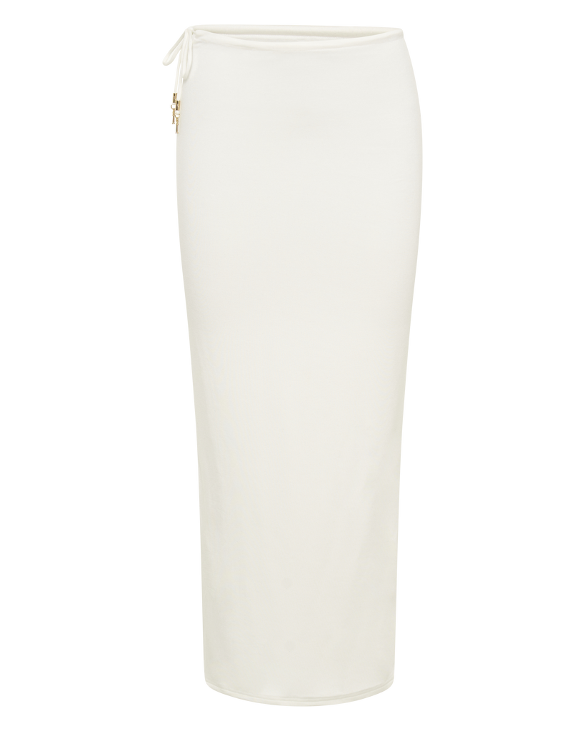 Alana maxi skirt - white maxi skirt 